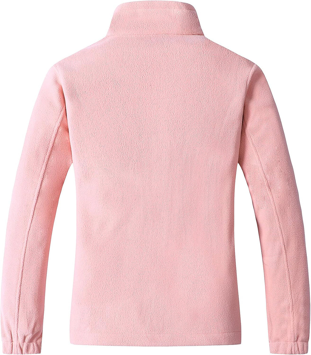 GIMECEN Women's Full Zip Soft Polar Fleece Jacket Outdoor Recreation Coat