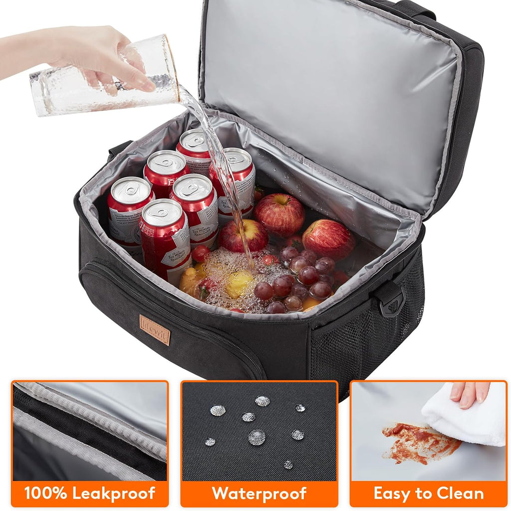 Lifewit Insulated Cooler Bag, Large Leakproof Beach Cooler, Lightweight Portable Double Layer Soft-Sided Travel Ice Chest for Camping, Kayaking, Road Trips, Grocery Shopping