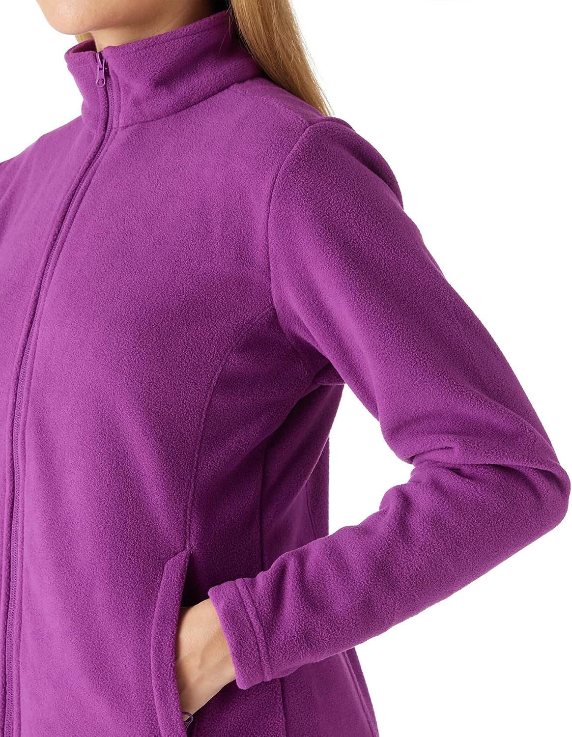 Outdoor Ventures Women's Lightweight Warm Polar Fleece Jacket Zip Up