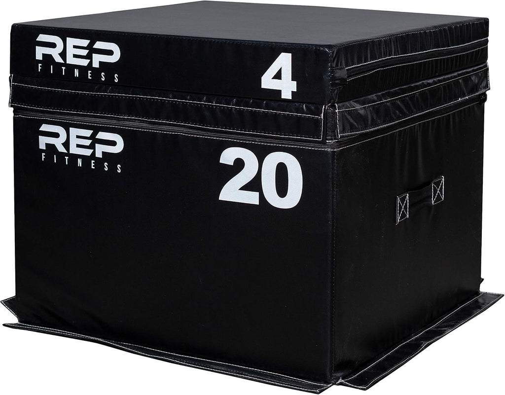 REP Fitness Stackable Soft Foam Plyo Box Set, Adjustable Plyometric Jump Box for Home Gym Workouts, Plyometric Jumping Platform for Exercise, Step Training, HIIT & CrossFit
