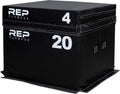 REP Fitness Stackable Soft Foam Plyo Box Set, Adjustable Plyometric Jump Box for Home Gym Workouts, Plyometric Jumping Platform for Exercise, Step Training, HIIT & CrossFit