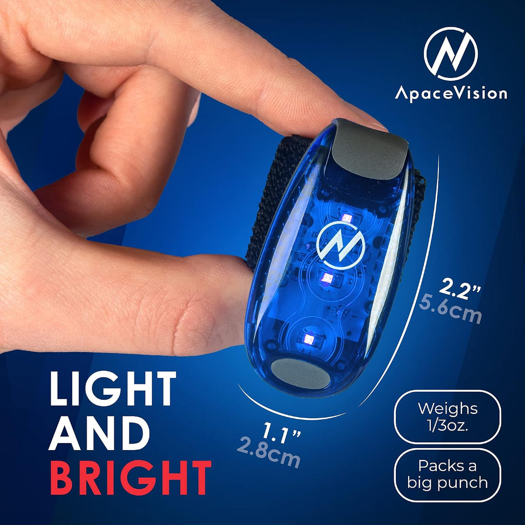 LED Safety Light (2 Pack) with Bonus Items – Clip On Strobe/Running Lights for Runners, Dogs, Bikes, Walking and More