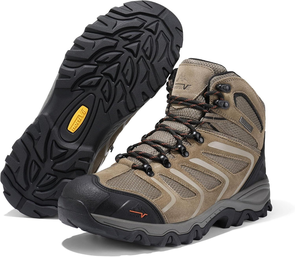 NORTIV 8 Men's Ankle High Waterproof Hiking Boots