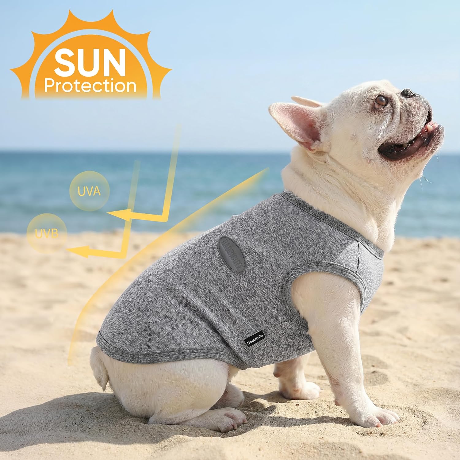 3 Pack Lightweight Sun Protection Dog Shirt Breathable Sleeveless Dog T Shirts Extra Soft Top Tank Dog Clothes for Outdoor Activities (Dark Gray + Light Green + Mint Green, Medium)