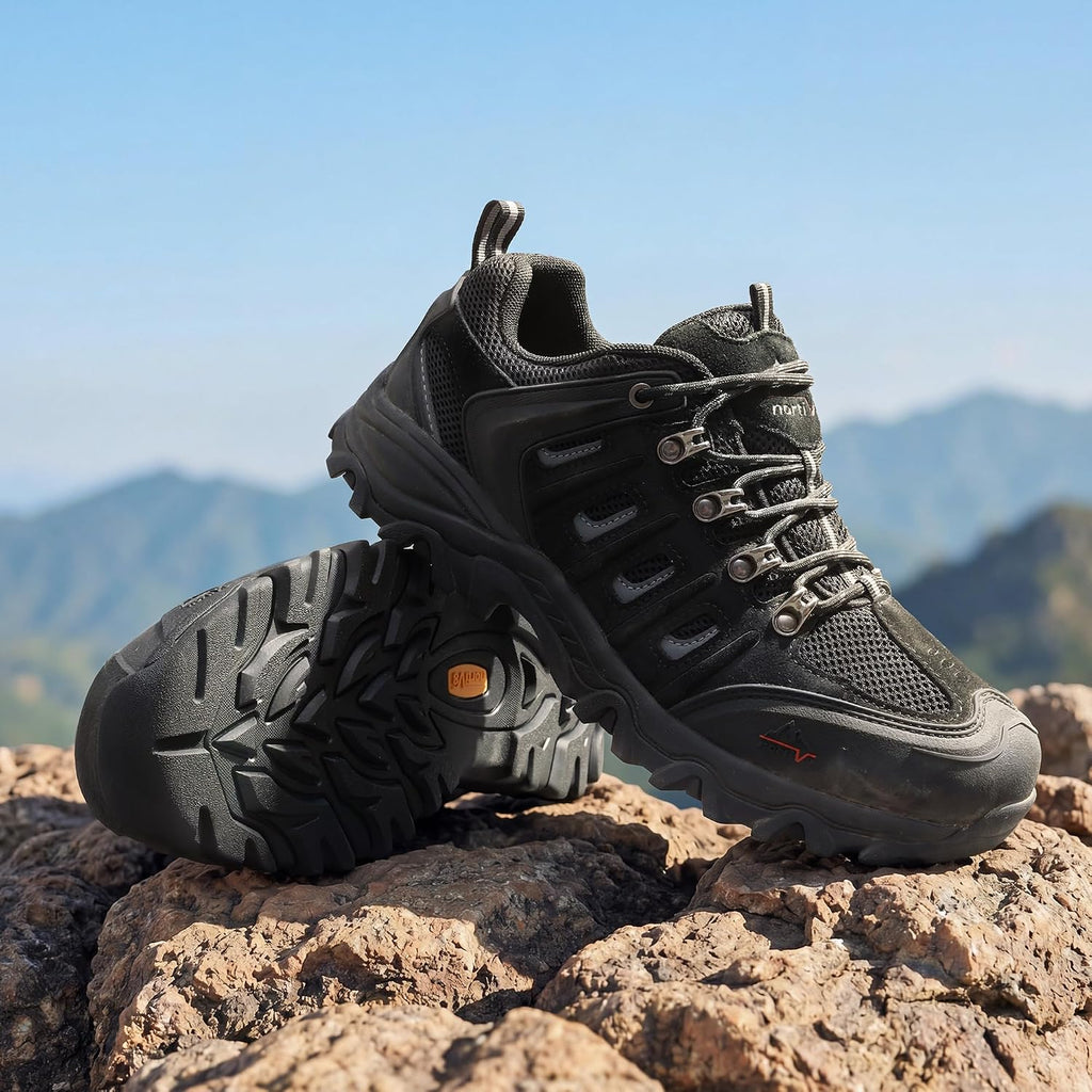 NORTIV 8 Men's Waterproof Hiking Shoes Leather