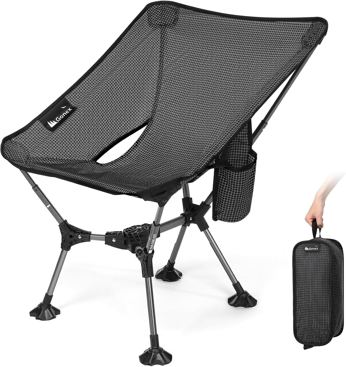 Gonex XL Portable Camping Chair Pop-Up Collapsible Backpacking Beach Chair