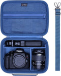 Small Camera Case Bag for Canon EOS Rebel T7/R50//R100 DSLR Camera Blue