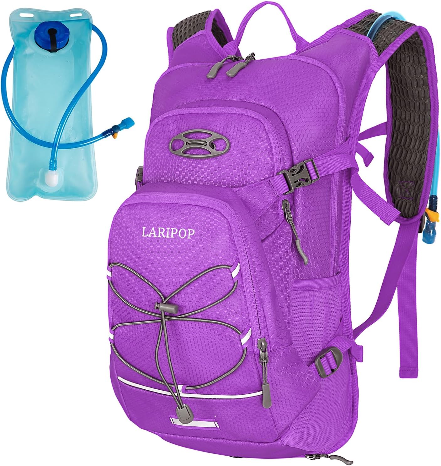 LARIPOP 18L Hydration Backpack with 2L Leak-Proof Water Bladder for Hiking Cycling Running Men Women