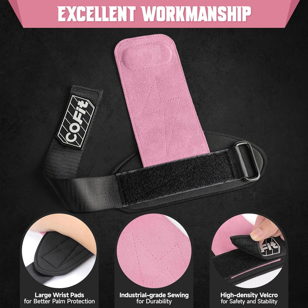 COFIT Wrist Straps for Weightlifting, Workout Wrist Wraps with Dual-Layer Oxford Leather, Enhanced Grip for Optimal Hand and Wrist Protection, Gym Lifting Straps for Deadlift and Powerlifting