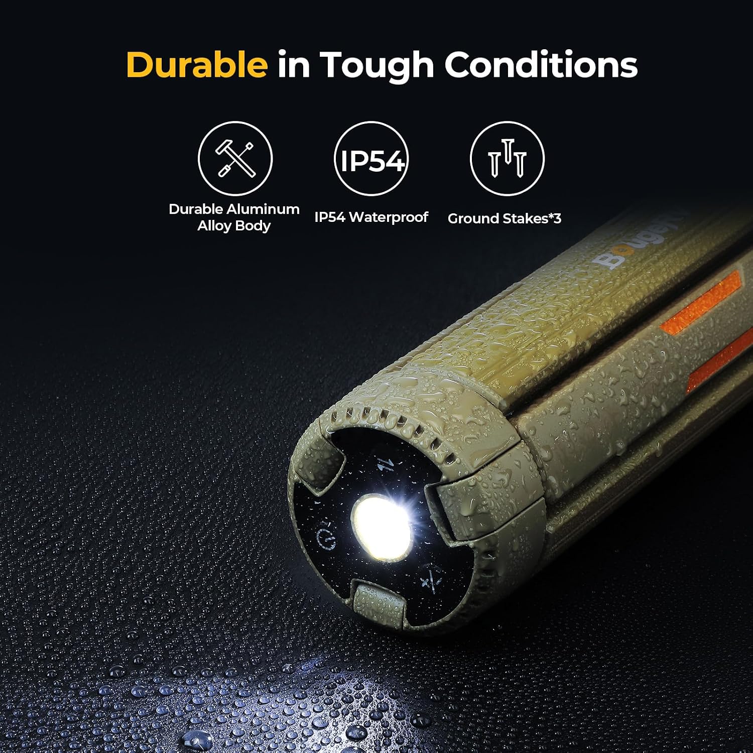 BougeRV Telescopic Camping Light CL04, 15600mAh Camp Lantern Rechargeable