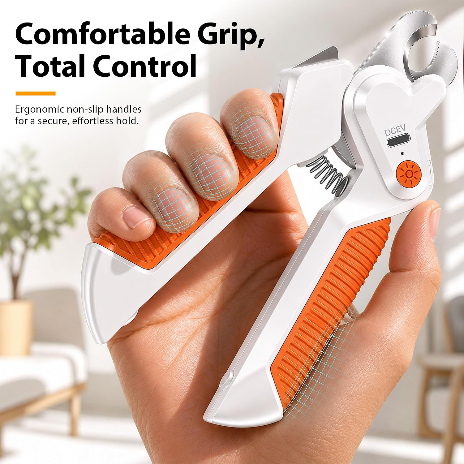 Dog&Cat Nail Clipper with Light, Stainless Steel Blade Nail Trimmer for Pet