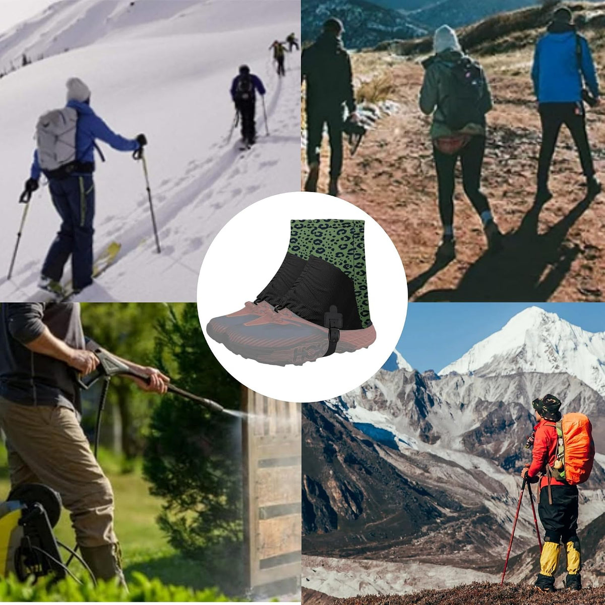 Trail Gaiters,Ankle Gaiters,Breathable Low Shoes Gators for Hiking,Running,Hunting,Snow,Mountain Climbing