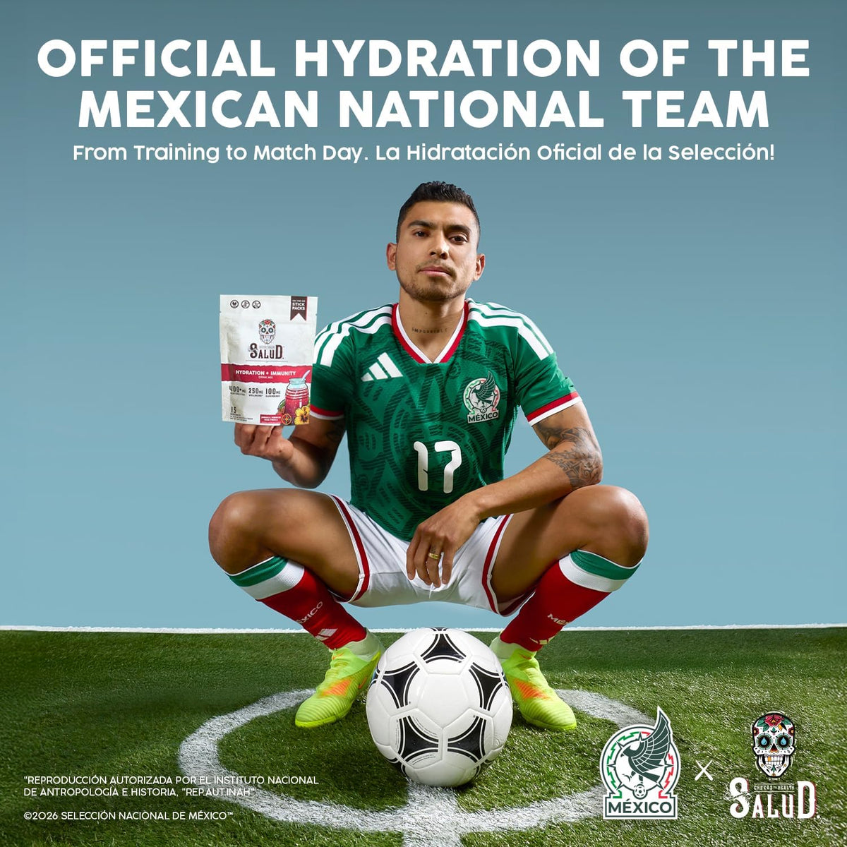 Salud 2-in-1 Hydration + Immunity Drink Mix, Cucumber Lime