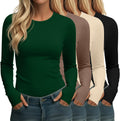 Neer 4 Pack Women's Thermal Fleece Lined Shirts Warm Base Layer