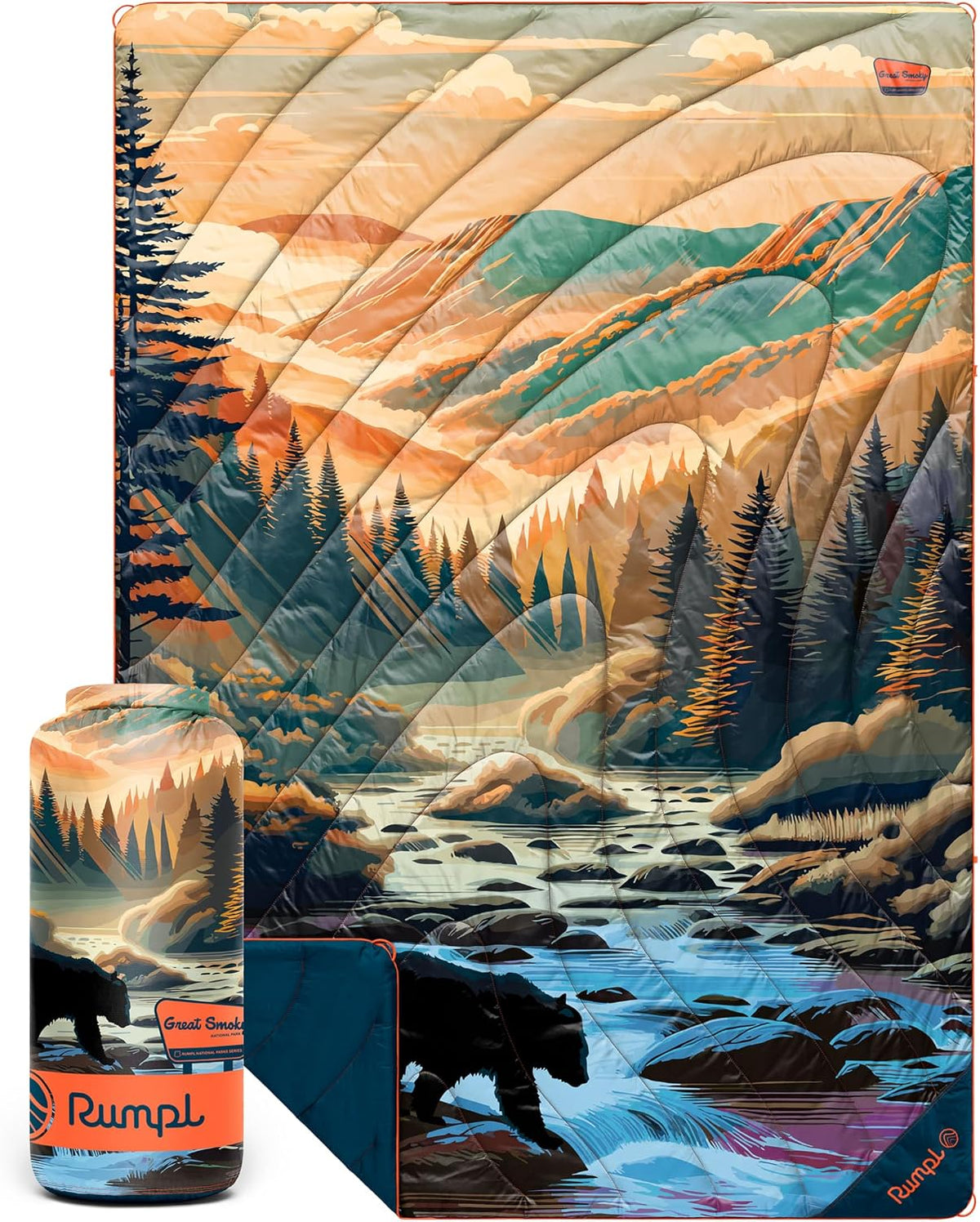 Rumpl Original Puffy National Park Blanket for Camping and Outdoors, Yosemite - V1