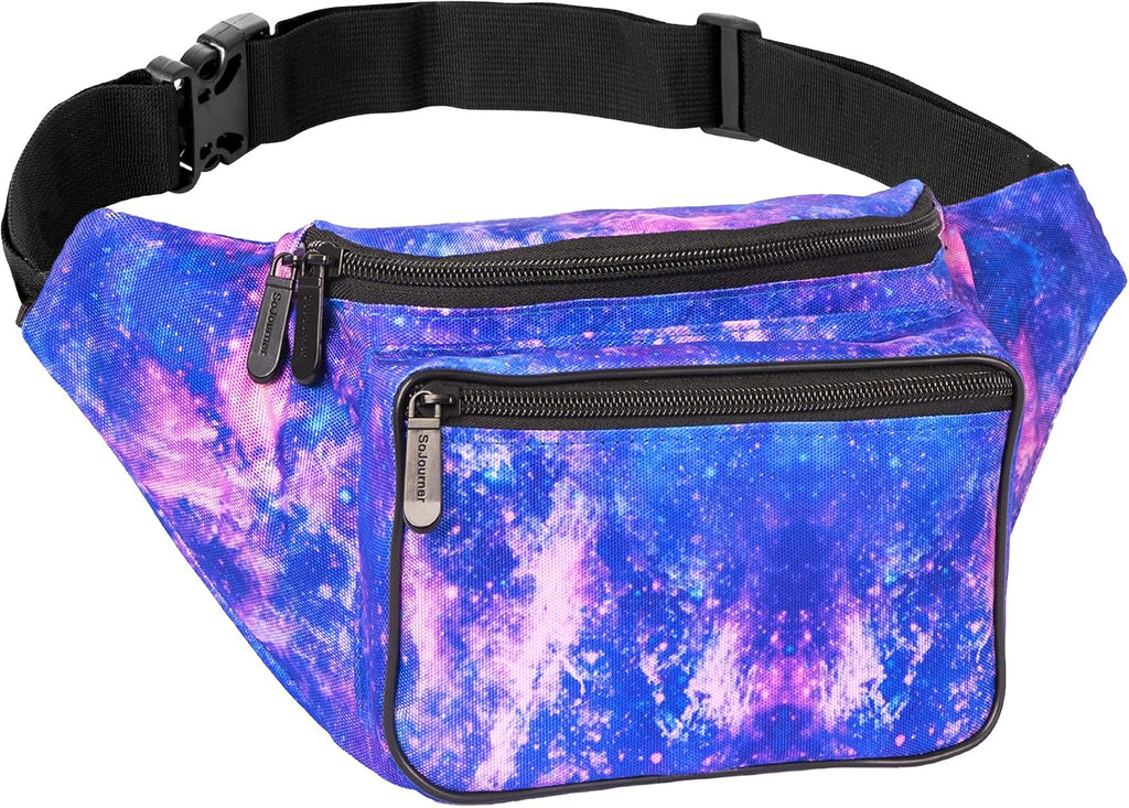 SoJourner Waterproof Holographic Fanny Pack, Luminous Holographic Blue