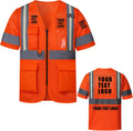 A-SAFETY High Visibility Reflective Safety Vest Customize Logo (XS-8XL)