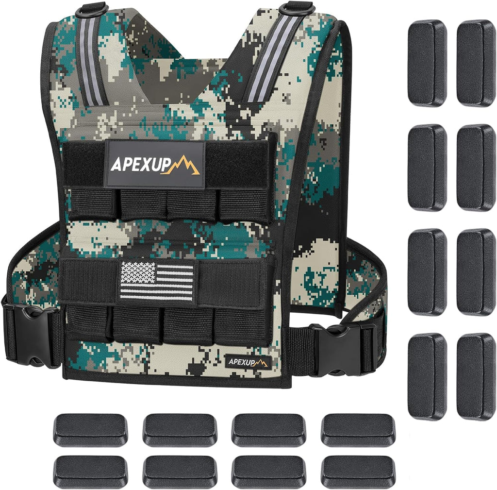 APEXUP Weighted Vest Men, Adjustable Weight Vest for Running