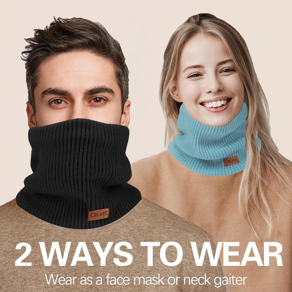Neck Warmer for men,Winter Neck Gaiters Face Scarf Women Windproof Warm Fleece Scarves Gaiter for Cold Weather