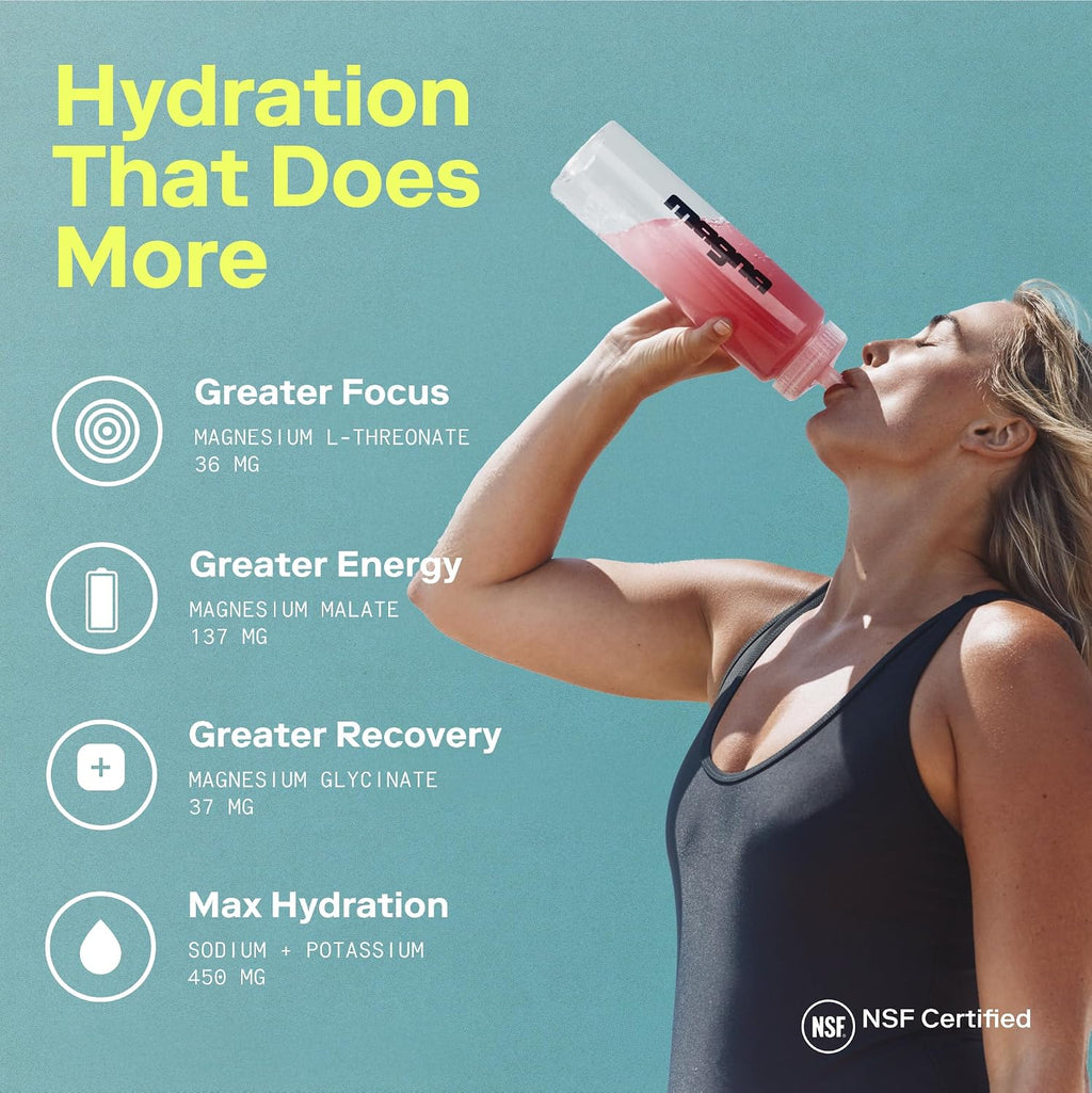 MAGNA Electrolyte Powder Drink Mix for Hydration (28 Serving, Blood Orange)