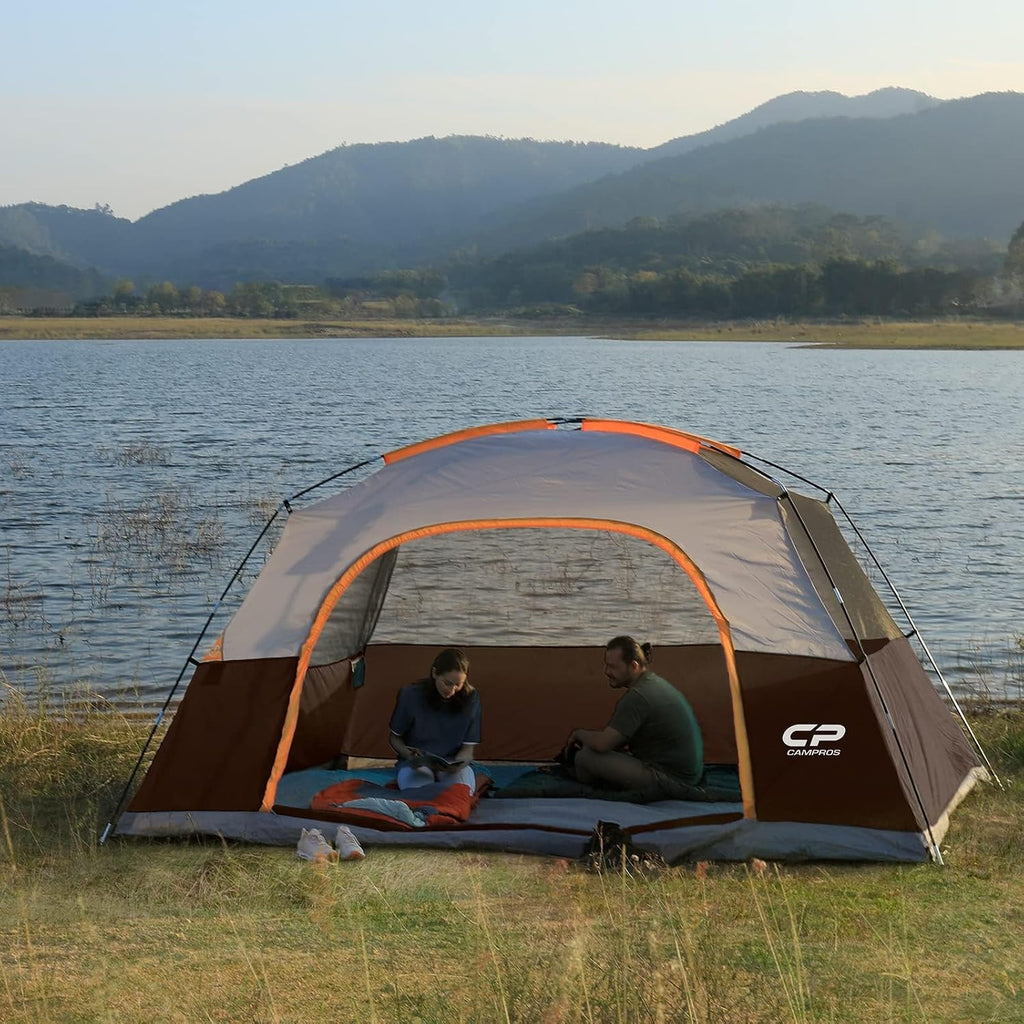 CAMPROS CP Tents for Camping 2/4/6 Person, Waterproof Windproof Dome Tent