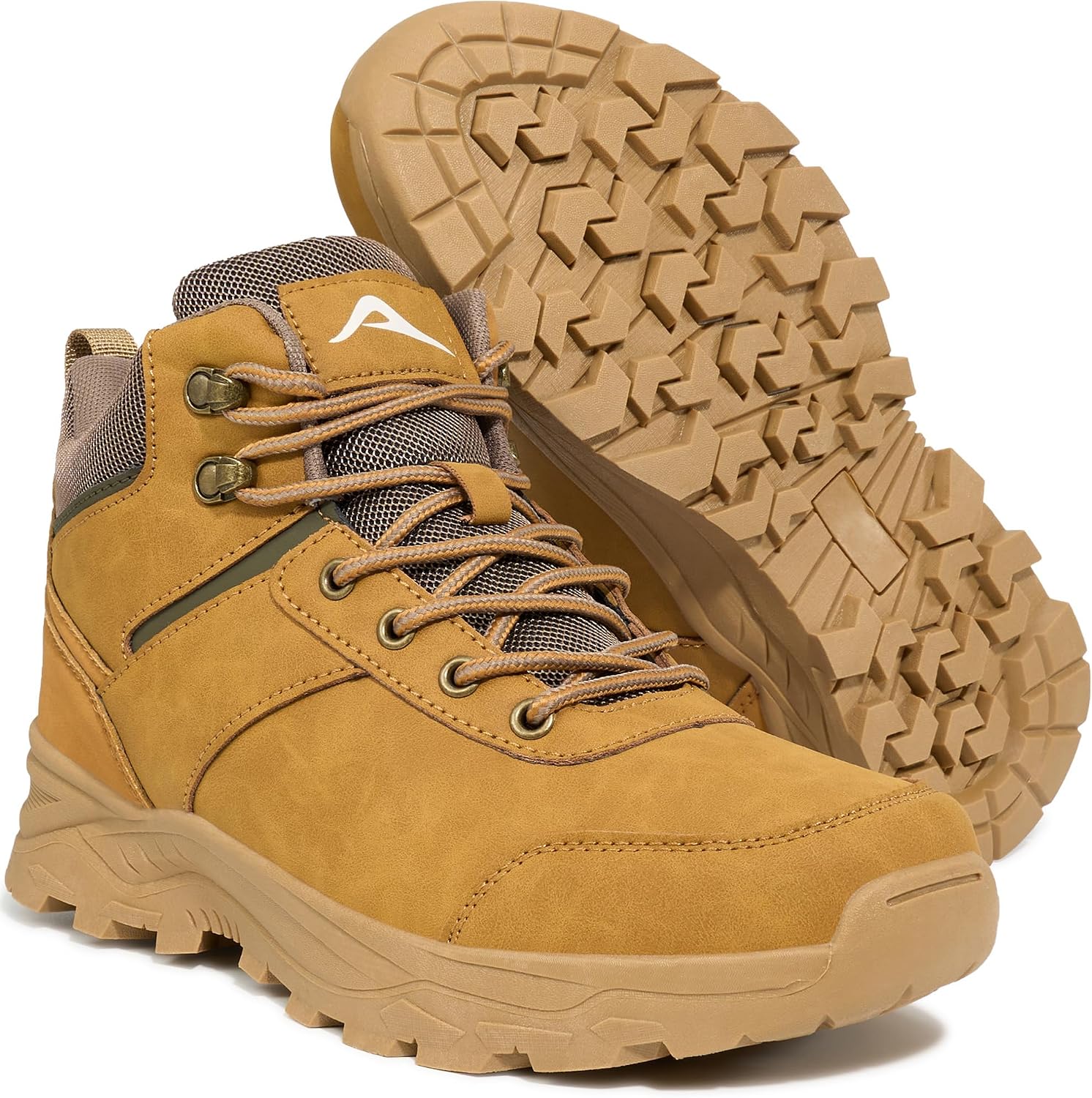 HARENCE Men's Waterproof Hiking Boots Lightweight Slip-Resistant Ankle Support for Trekking Walking