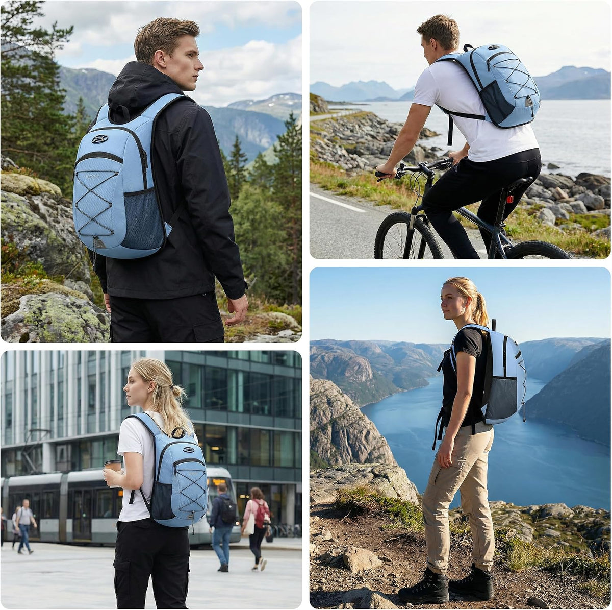 Ultra-Light Soft Hiking Daypack With Cushioned Breathable Back Panel