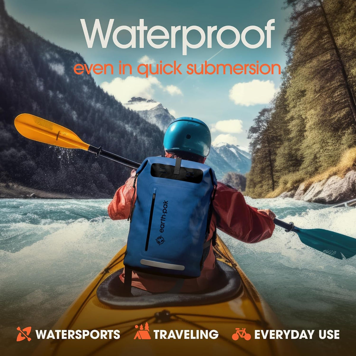 Waterproof Dry Bag Backpack 35L - Kayaking Boating Fishing Rafting Marine