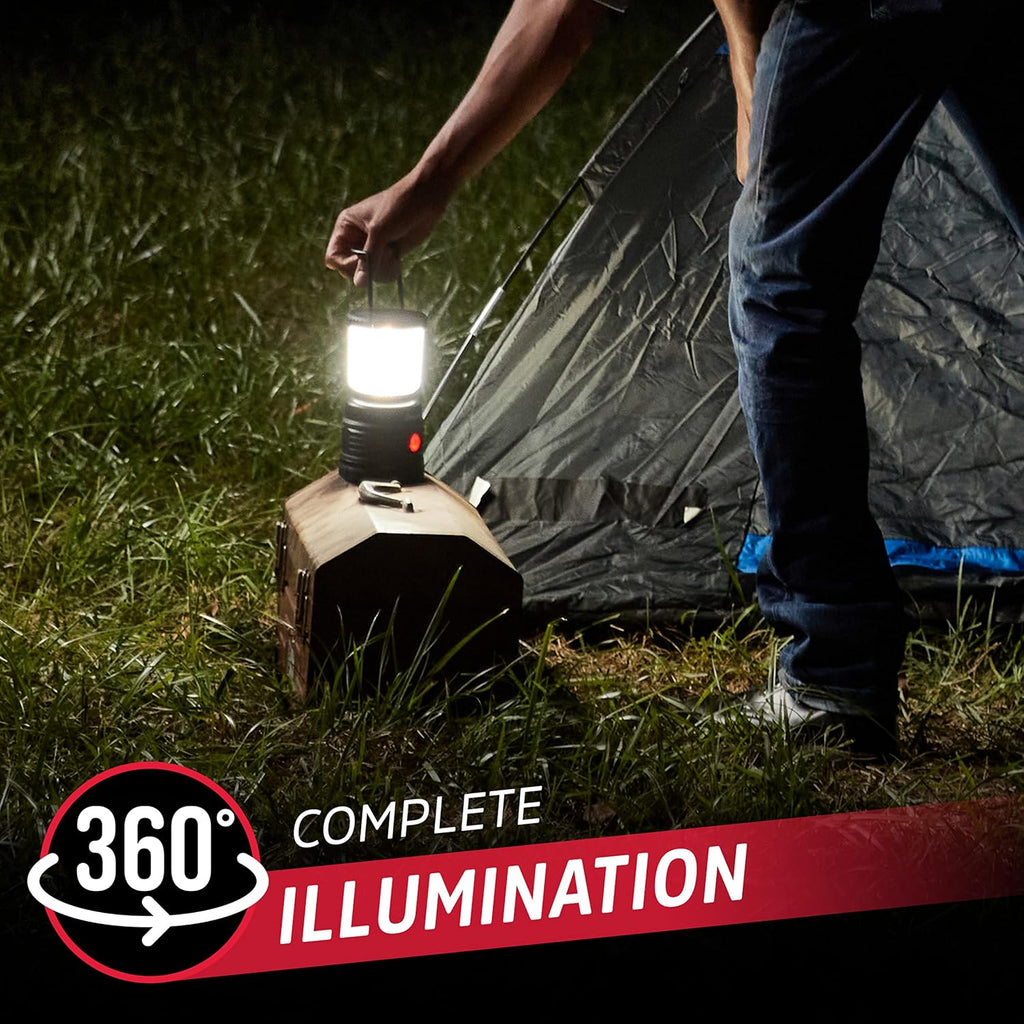 ENERGIZER LED Lantern X1500 (2-Pack), IPX4 Water Resistant Tent Lights, Super Bright Battery Powered Lanterns for Camping, Outdoors, Emergency