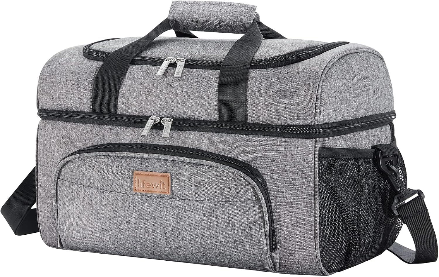 Lifewit Insulated Cooler Bag, Large Leakproof Beach Cooler, Lightweight Portable Double Layer Soft-Sided Travel Ice Chest for Camping, Kayaking, Road Trips, Grocery Shopping | Lifewit Insulated Cooler Bag, 48 Can Large Leakproof Beach Cooler