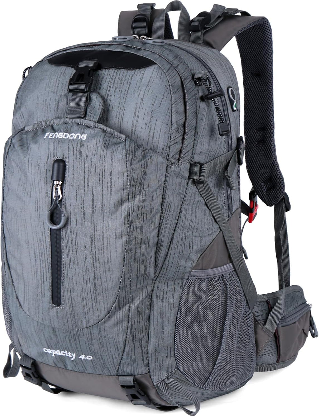 FENGDONG 40L Waterproof Lightweight Outdoor Daypack Hiking,Camping,Travel Backpack for Men Women Black