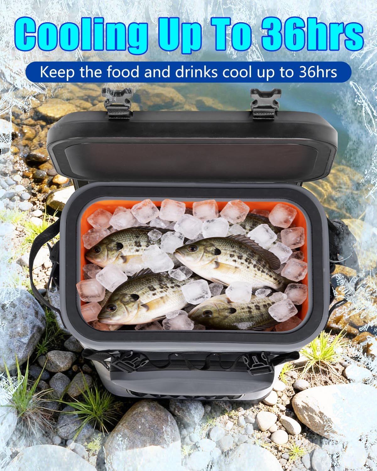 THKFISH Magnetic Backpack Cooler Insulated Leak Proof for Men Camping