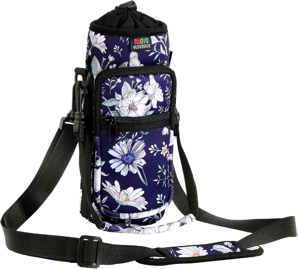 Nuovoware Water Bottle Carrier Bag, 25oz/32oz, Blue Cosmos