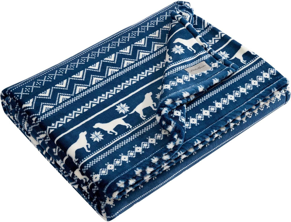 Eddie Bauer - Plush Twin Blanket, Striped & Soft Blanket for Bed or Couch