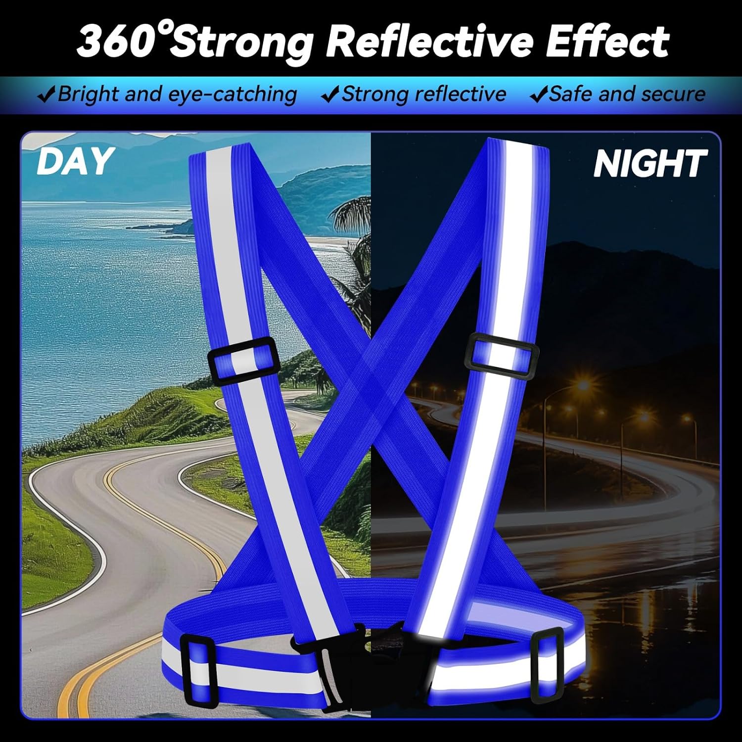 3PCS Reflective Vest Running Gear