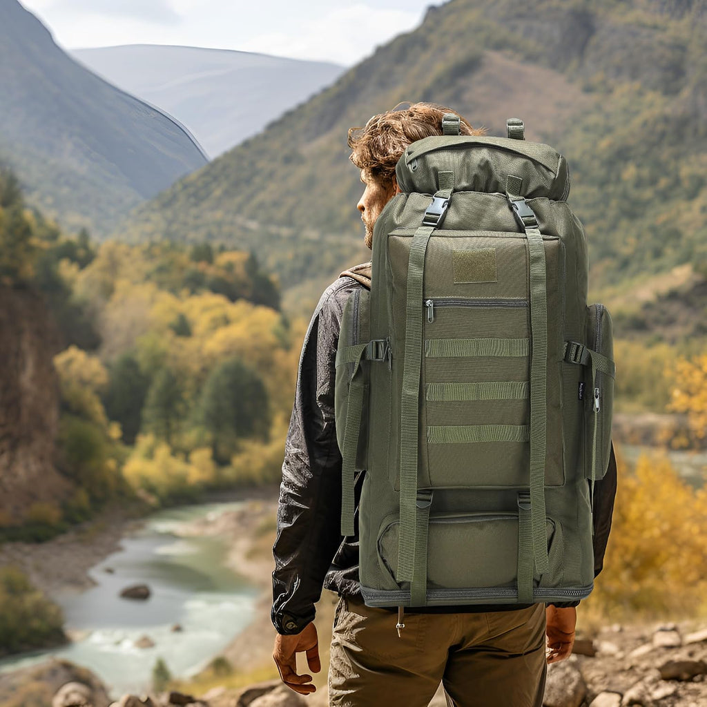 Hiking Backpack for Men 70L/100L Camping Backpack Military Rucksack Molle 3 Days Assault Pack for Climbing