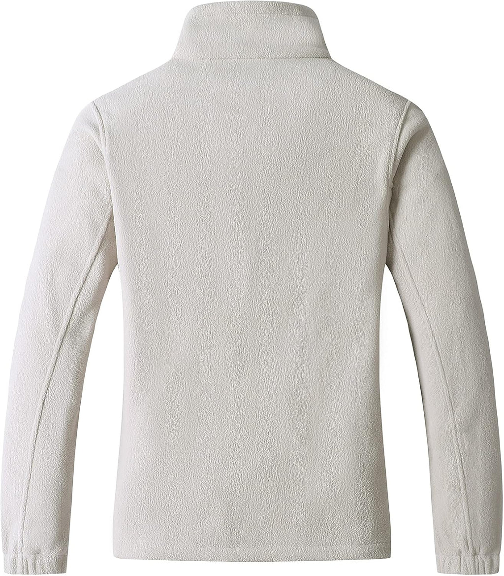GIMECEN Women's Full Zip Soft Polar Fleece Jacket Outdoor Recreation Coat