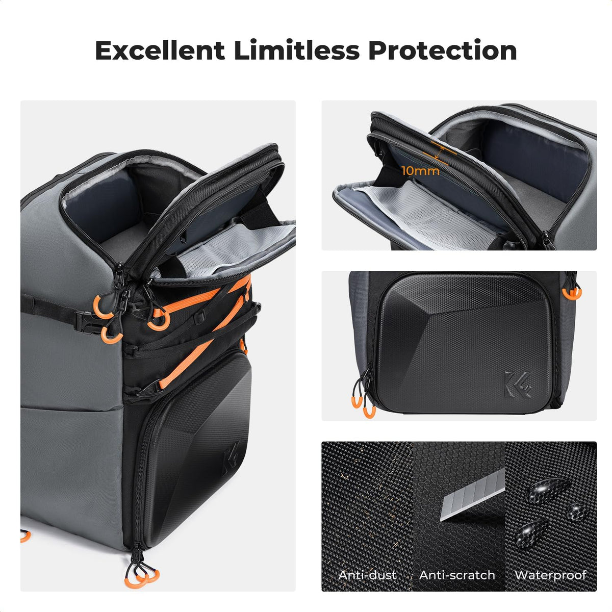 K&F CONCEPT Camera Backpack Shoulder Bag for Photographers
