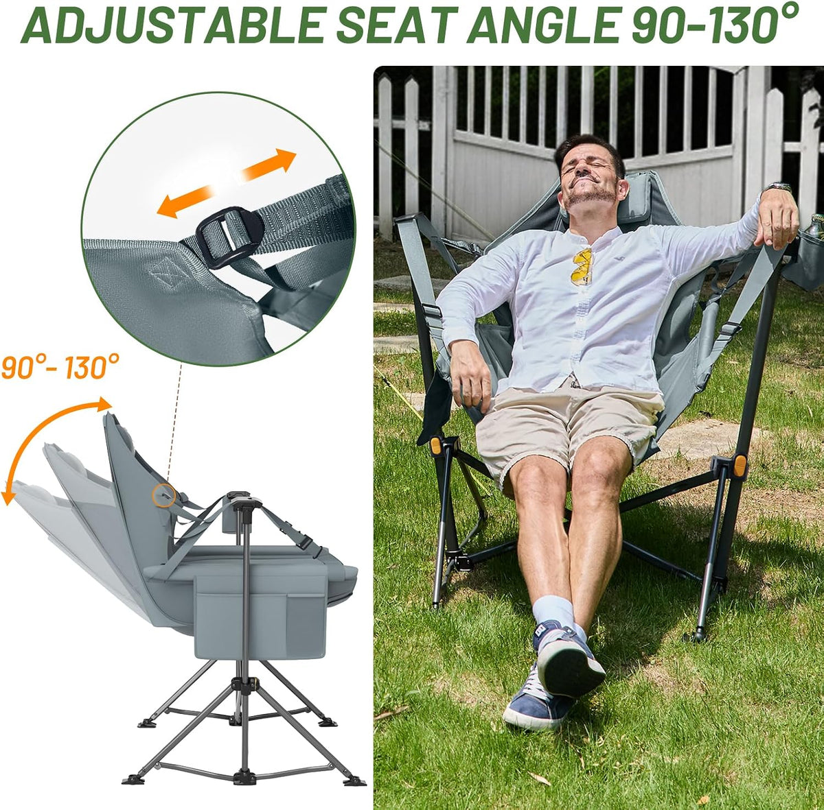 Timber Ridge Hammock Camping Chair, Portable Oversized Swinging Camp Chairs