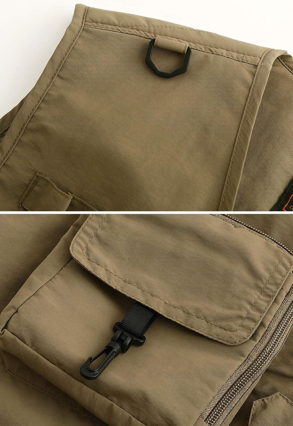Hbufnha Outdoor Fishing Hunting Vest Multi Pockets Work Cargo Jacket
