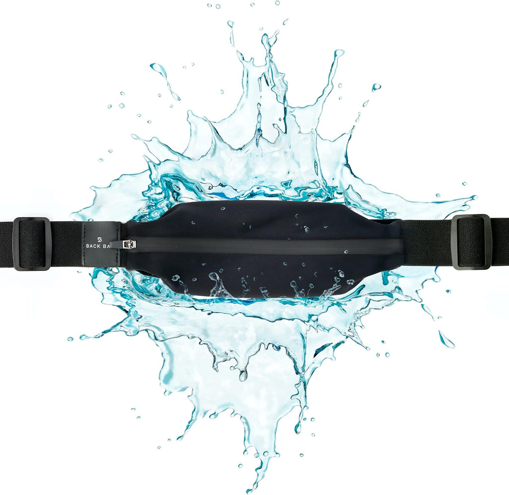 No-Bounce Slim & Secure Running Belt, Fits ALL Phones, Keys, Cards, Gels