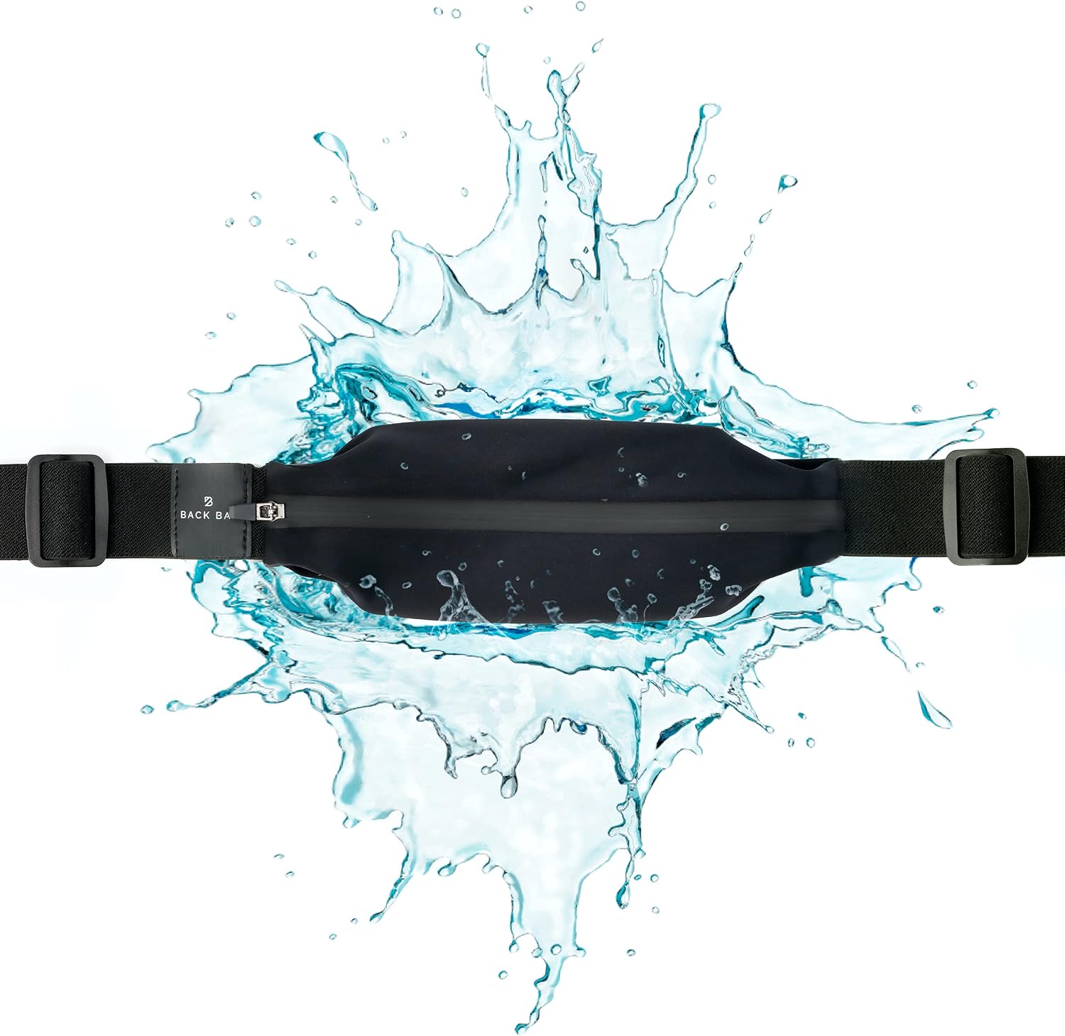No-Bounce Slim & Secure Running Belt, Fits ALL Phones, Keys, Cards, Gels