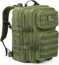 REEBOW GEAR Military Tactical Backpack for Men Large Army 3 Day Assault Pack Molle Hiking Daypack Bag (Green)