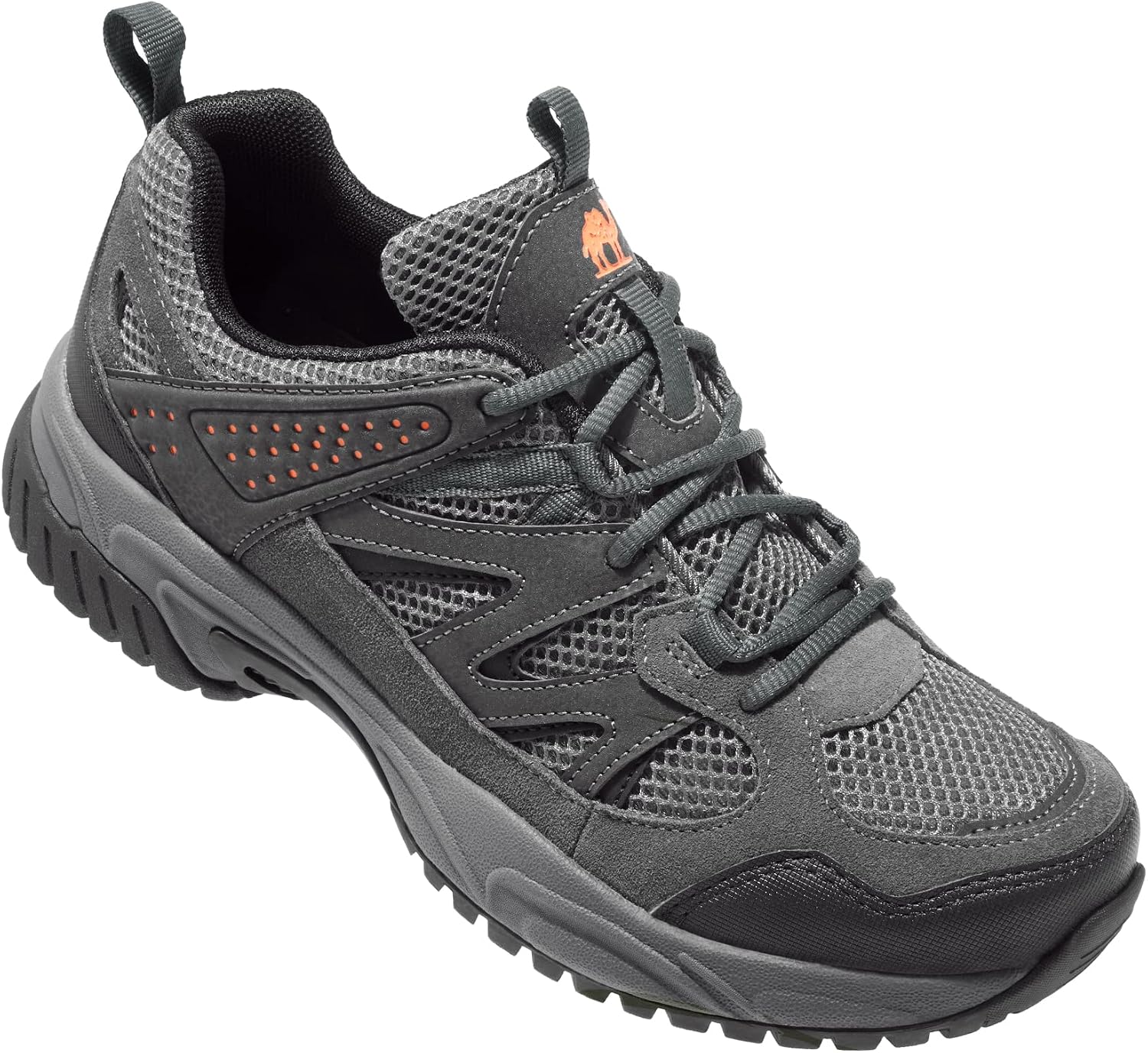CAMELSPORTS Hiking Shoes Men Lightweight Non-Slip Breathable Sneakers Low Top Walking Shoes for Outdoor Trailing Trekking Walking Climbing