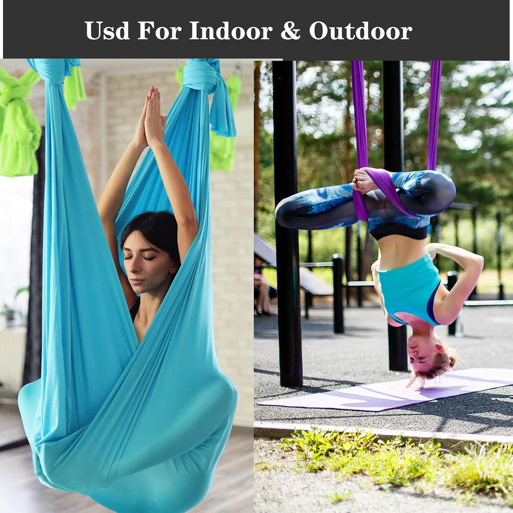 5.5 Yards Aerial silks swing outside yoga hammock,Aerial silk start set