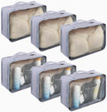 6Pack Small Mesh Packing Cubes Travel, Luggage Organizer Bags Suitcase