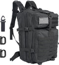 50L Large Military Tactical Backpack Molle Army Assault Pack for Travel Camping Hiking Fishing Backpack for men(black)