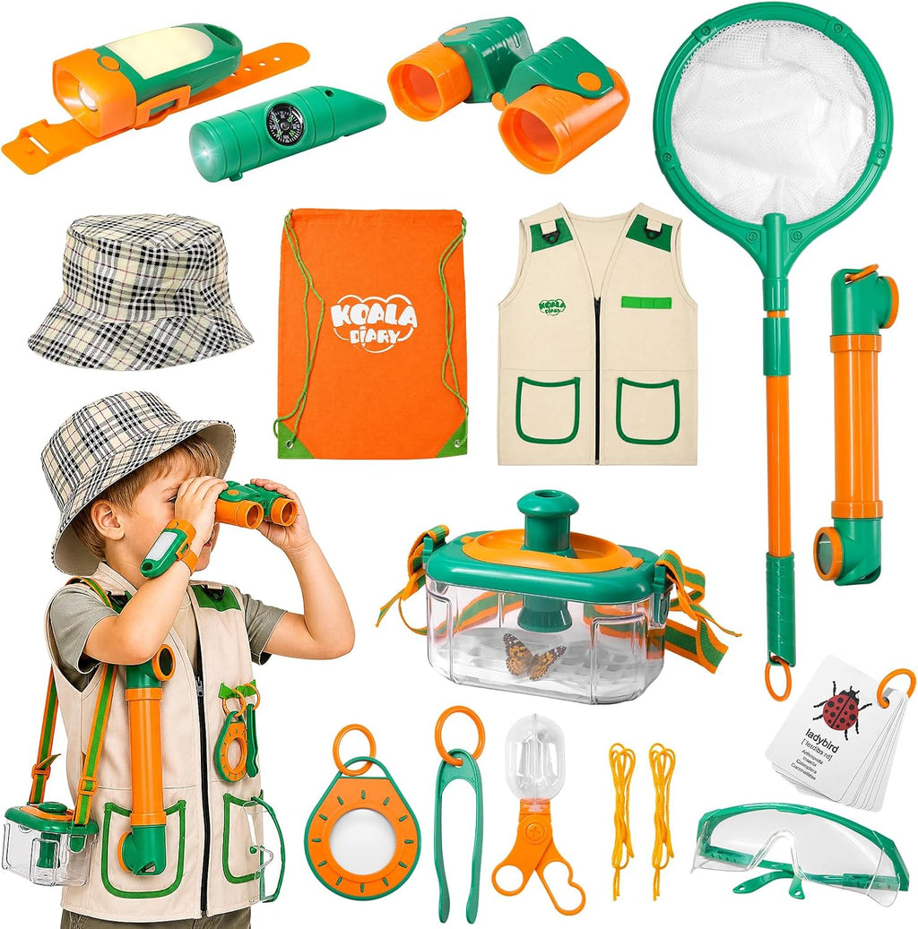 NAUGHTY PANDA Kids Explorer Kit, 28 Pcs Bug Catching Kit