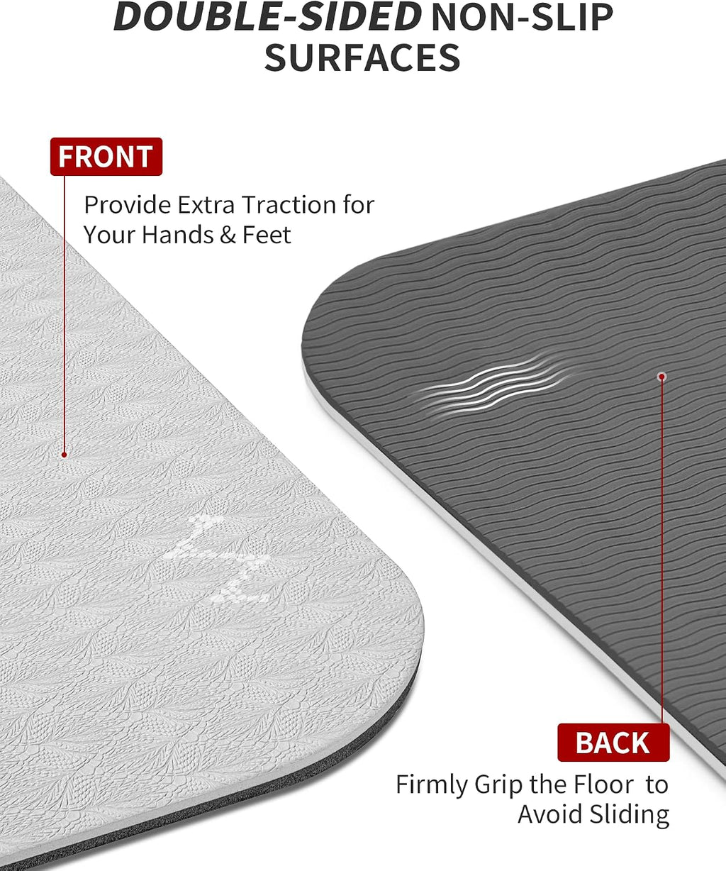 CAMBIVO 72''x48'' Large Yoga Mat, Extra Thick TPE Workout Mat