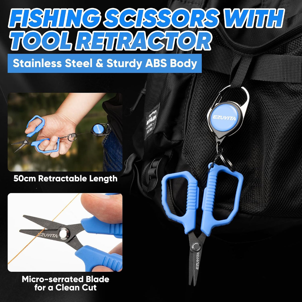 7-Piece Fishing Tool Kit with Pliers, Fillet Knife and Lip Gripper